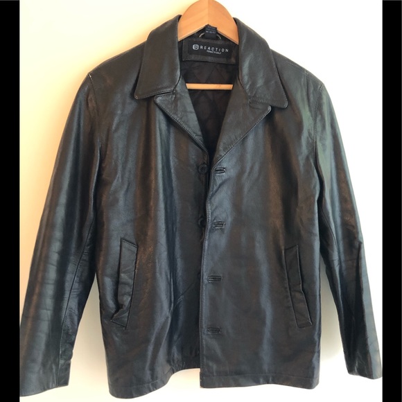 💥BOY’S KENNETH COLE REACTION LEATHER JACKET💥 - Picture 1 of 5